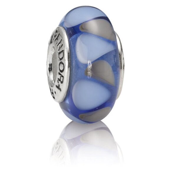 PANDORA Retired Captivating Blue Murano Glass Bead - 790637 - Picture 1 of 7
